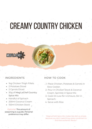 Creamy Country Chicken Recipe